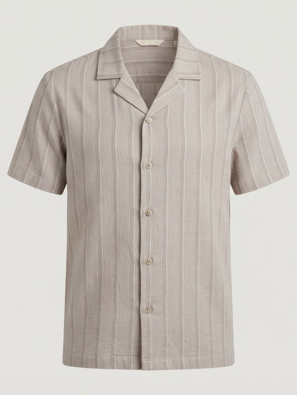 Sperry Men’s Large Pink Stripe Camp Collar Textured Shirt Stretch NWT